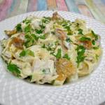Tagliatelle z kurczakiem i kurkami + film