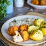 Kalafior pieczony w parmezanowej panierce