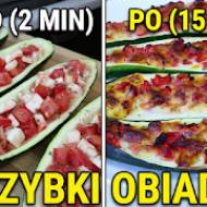 Przepis na cukinię faszerowaną pomidorami i mozzarellą