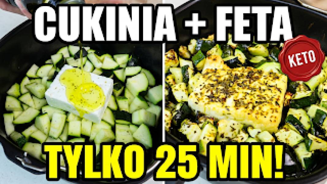 Przepis na cukinię pieczoną z fetą