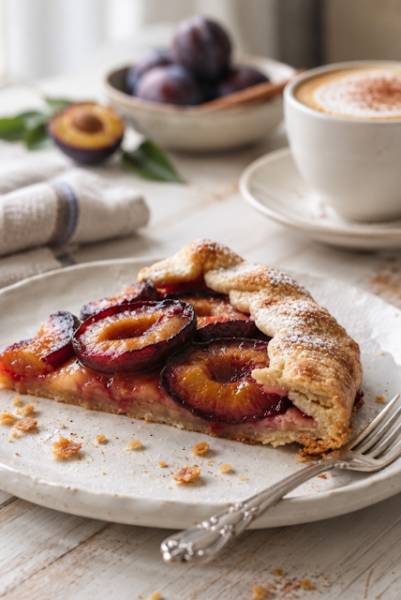 Galette ze śliwkami