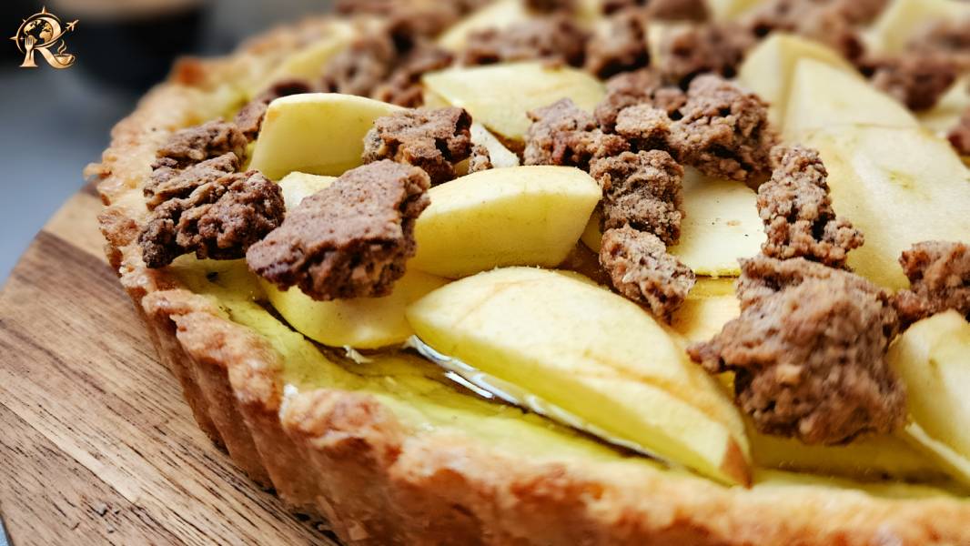 Tarta z jabłkami i galaretką. Chrupiąca tarta SnapDragon